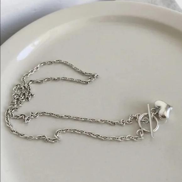 “18” HEART 925 STERLING SILVER  NECKLACE, NICE NECKLACE, CUTE NECKLACE - Picture 3 of 6